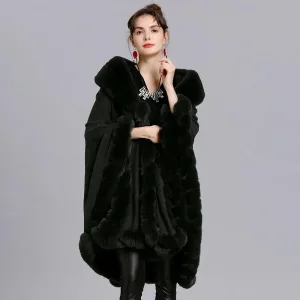poncho canapé femme polaire