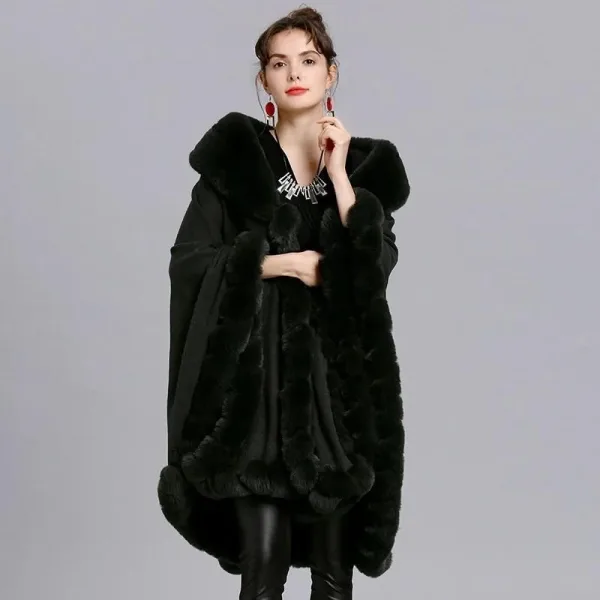 poncho canapé femme polaire