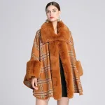 poncho cape laine femme