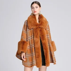 poncho cape laine femme