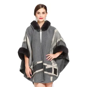 Poncho capuche