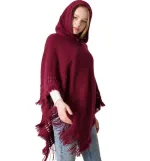 poncho avec capuche en tissu respirant