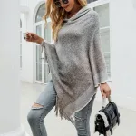 poncho élégant avec capuche