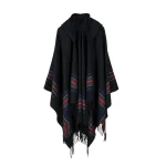 poncho capuche en tissu léger