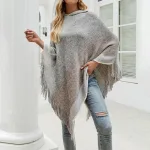 poncho léger femme avec capuche