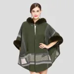 poncho élégant avec capuche pour femmes