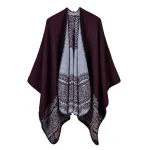 poncho châle confortable