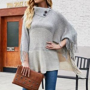 poncho chaud à porter avec style