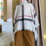 poncho en laine homme