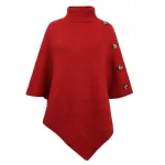 poncho chaud en polaire