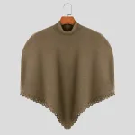 poncho en laine homme col roulé