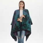 poncho chaud pour femme