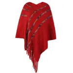 poncho chaud avec capuche