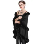 manteau poncho en laine