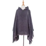 poncho long pour femme