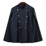 poncho chic pour homme avec boutons