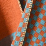 poncho cachemire stylé à carreaux