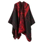 poncho coloré en coton