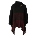 poncho confortable avec boutons