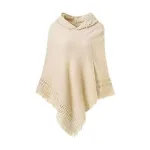 poncho femme épais pour l'hiver