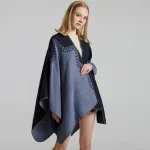 poncho femme en matière douce