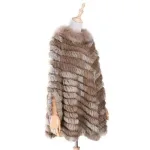 poncho femme style fourrure