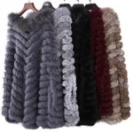 poncho fourrure femme pour l'hiver