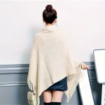poncho beige femme tendance
