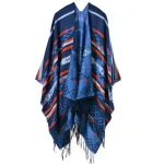 poncho en tissu léger bohème