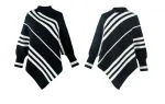 poncho en laine avec manche pour l'hiver