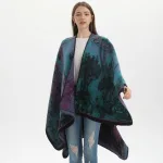 poncho d'hiver femme