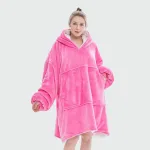 poncho polaire tendance pour femme