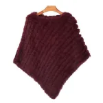 poncho femme chic fourrure