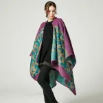 poncho d'hiver pour femme