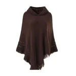 poncho femme chaud avec capuche