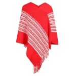 poncho boho frange