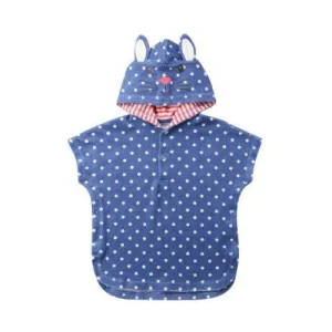 poncho de bain bébé à pois