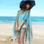 poncho de bain chaud femme