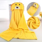 poncho bébé en coton doux
