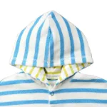 poncho pour bébé à rayures
