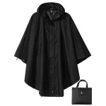 poncho de pluie noir