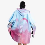 poncho de surf en microfibre