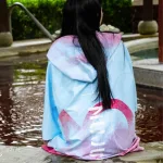 poncho imperméable pour le surf