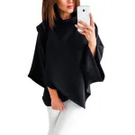 poncho femme à motifs plaid