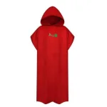 poncho en microfibre uni
