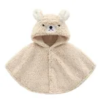 poncho en laine agneau pour bébé