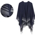 poncho élégant femme cachemire