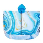 vêtement pluie femme bleu doré
