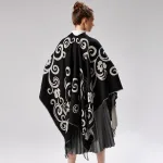 poncho en laine femme