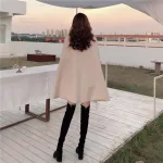 vêtement femme poncho avec ceinture